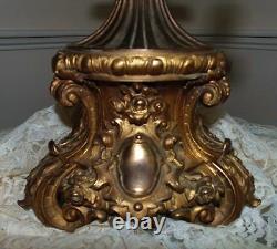 Antique French Bronze Candelabra Candelabrum Table Chandelier Louis XV Rococo