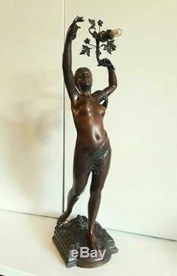Antique French Bronze Sculpture Nude Woman Of Jean Louis Gregoire