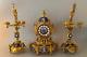 Antique French Clock & Candelabra Set In The Style Of Louis Xv Stunning