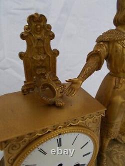 Antique French Clock Dore Empire Saint Louis Bronze Clock Clock Clock Clock Clock