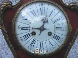 Antique French Clock Louis XV Style Ormolu Decortation