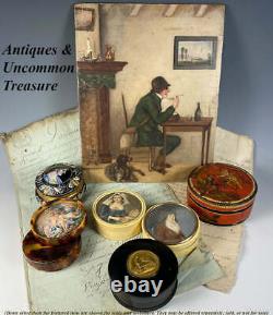 Antique French Commemorative Snuff Box, King Louis XVIII, c. 1814-1824, Gavrard