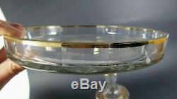 Antique French Crystal Baccarat St Louis Gilt Enamel Decanter Liquor Glass Set