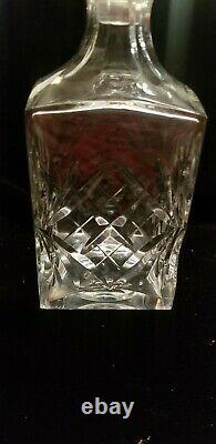 Antique French Crystal Whiskey Decanter St Louis Chantilly Pattern