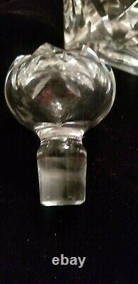 Antique French Crystal Whiskey Decanter St Louis Chantilly Pattern