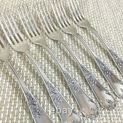 Antique French Cutlery Set Dinner Table Forks Silver Plated Rocaille Louis XIV