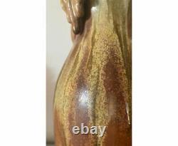 Antique French Denbac vase cf. René Denert Louis Balichon Drop pattern Signed