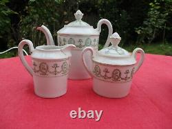 Antique French Empire Marie Antoinette Louis XVI Tea Coffee Set 16 Pcs Limoges