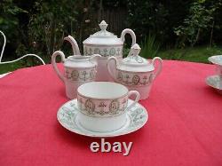 Antique French Empire Marie Antoinette Louis XVI Tea Coffee Set 16 Pcs Limoges