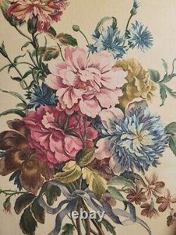 Antique French Floral Engraving After Louis Tessier By Jean-Jacques Avril 1