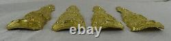 Antique French Gilt Bronze Furniture Hardware Decorative Furnishing 4 pcs