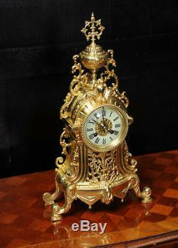 Antique French Gilt Bronze Louis XVI Boudoir Clock