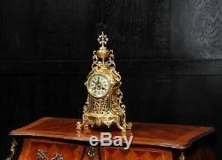 Antique French Gilt Bronze Louis XVI Boudoir Clock