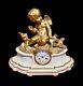 Antique French Gilt Bronze & Marble Pendulum Clock Cupid By Miroy à Paris 19th C