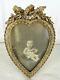 Antique French Gilt Bronze Picture Frame Louis Xvi Style Heart-shaped