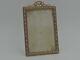 Antique French Gilt Ormolu Beaded Brass Photo Frame 4 X 2 1/2 Picture Louis Xv