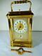 Antique French Grand Sonnerie Carriage Clock 1/4 H Rep 8 Day Louis Fernier Alarm