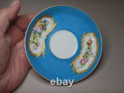 Antique French Handpainted Porcelain Cup Saucer Portrait Louis XVII Dauphin 1781