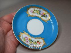 Antique French Handpainted Porcelain Cup Saucer Portrait Louis XVII Dauphin 1781