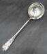Antique French Large Soup Ladle Serving Cutlery Silver Plate Marly Louis Xiv