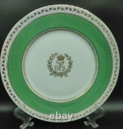 Antique French Limoges Plate Charles Ahrenfeldt King Louis Philippe I C. 1840's