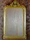 Antique French Louis Philippe Mirror With Angel Crest 28 ¼ X 45 ¾