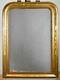 Antique French Louis Philippe Mirror With Gilt Frame And Mercury Glass 25¼ X 35