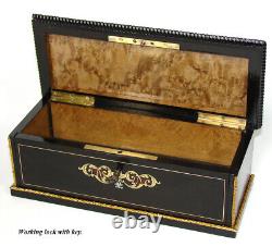 Antique French Louis Philippe to Napoleon III Era 10.5 Boulle Desk Box, Casket