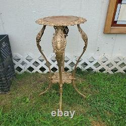 Antique French Louis XIV Gilt Bronze Plant Stand, circa 1880 TALL & STURDY 32