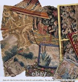 Antique French Louis XIV Needlework Tapestry, Figural for Wall Display or Pillow