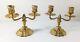 Antique French Louis Xiv Style Bronze Candlesticks Candelabra