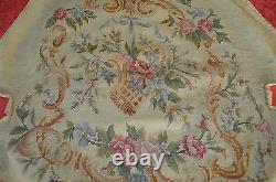 Antique French Louis XV Armchair Chair Tapestry Upholstery Tiny Cross Stitch n°1