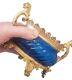 Antique French Louis Xv Catchall Jardinière Bowl With Blue Glass Bronze Mounts