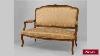 Antique French Louis Xv Style 19th Cent Walnut Loveseat