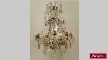 Antique French Louis Xv Style Bronze And Crystal Chandelier