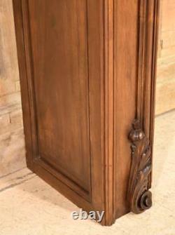 Antique French Louis XV Style Fireplace Surround/Mantel in Walnut
