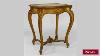 Antique French Louis Xv Style Gilt Rectangular End Table