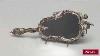 Antique French Louis Xv Style Hand Mirror With Cupid And