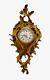 Antique French Louis Xv Wall Cartel, Gilded Bronze Clock Balthazar A Paris 19th