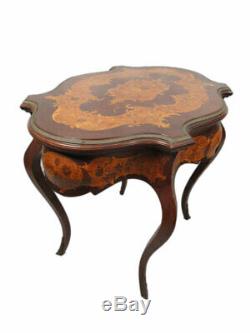 Antique French Louis XV style inlaid centre table # SK14