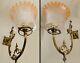 Antique French Louis Xv Style Solid Bronze Pair Of Sconces #1250