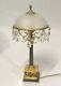 Antique French Louis Xvi Bronze Electric Table Lamp 42 Cm