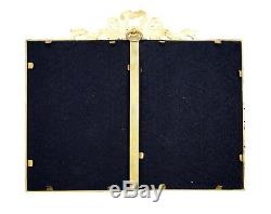 Antique French Louis XVI Double Photo Picture Frames, Satnding & Hanging Frames