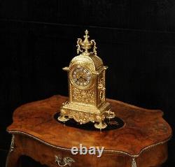 Antique French Louis XVI Gilt Bronze Clock