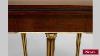 Antique French Louis Xvi Mahogany And Inlaid Flip Top Demilu