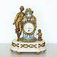 Antique French Louis Xvi Ormolu And Enamel Clock