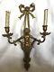 Antique French Louis Xvi Style Cherub Wall Scone Candel Holder Candelabra 22