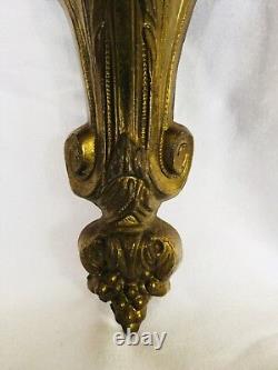 Antique French Louis XVI Style Cherub Wall Scone Candel Holder Candelabra 22