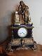 Antique French Louis Xvi Style Marble & Bronze Pendulum, 19th Century, M' Clock