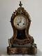Antique French Louis Xvi Style Marquetry Boulle Mantle Clock With Its Base 19th